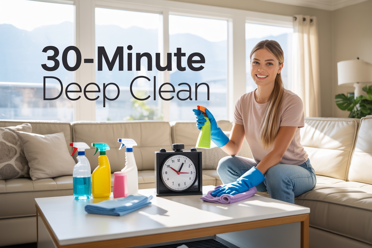 How to Deep Clean Your Home in Just 30 Minutes Per Week